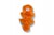  Игрушка пищалка д/собак Sanders Orange Fur/Сандерс пушистый оранжевий 28см 