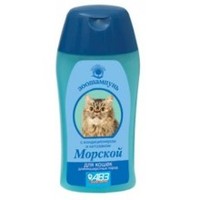 Шампунь `МОРСКОЙ` для кошек длинношерстных пород с кондиционером и хитозаном